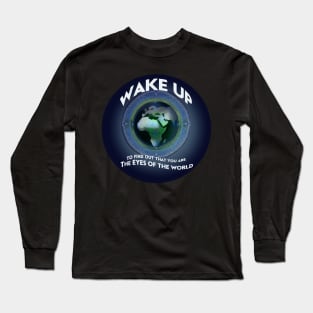 Eyes of the world Planet with Grateful Dead lyric Long Sleeve T-Shirt